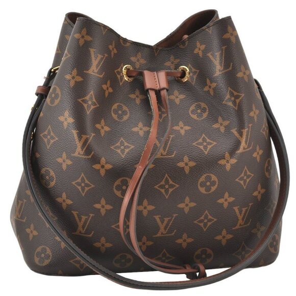 Authentic Louis Vuitton Monogram Neo Noe Drawstring Bag Brown - Picture 1 of 16